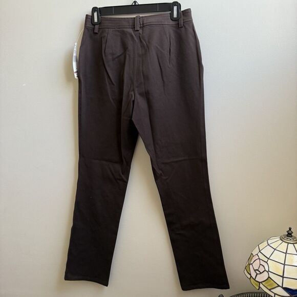 Ralph Lauren Slim Fit Midrise Brown Stretch Pants Size 4 - Picture 5 of 5